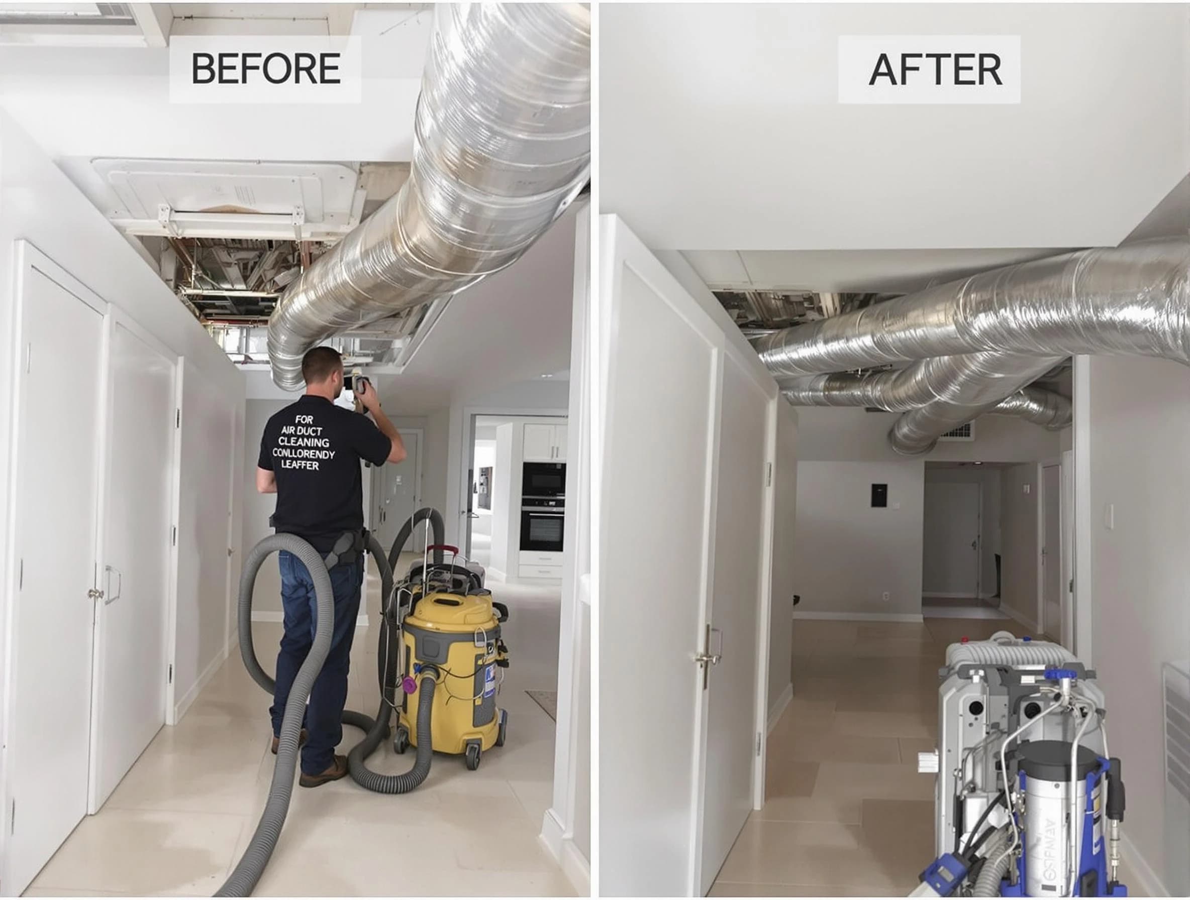 Franklin Air Duct Cleaning professional performing thorough air duct cleaning in Franklin