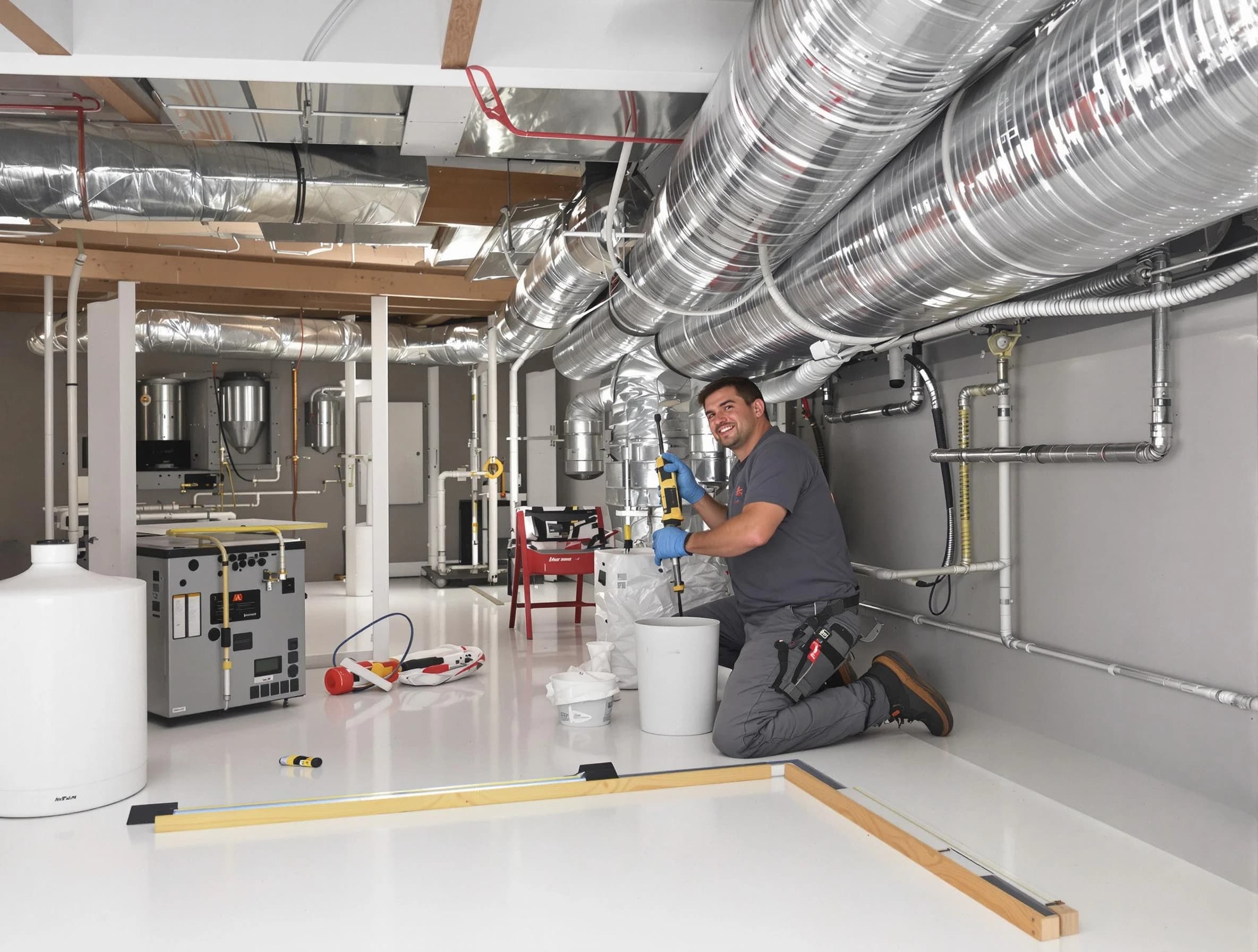 Professional duct sealing service by Franklin Air Duct Cleaning in Franklin