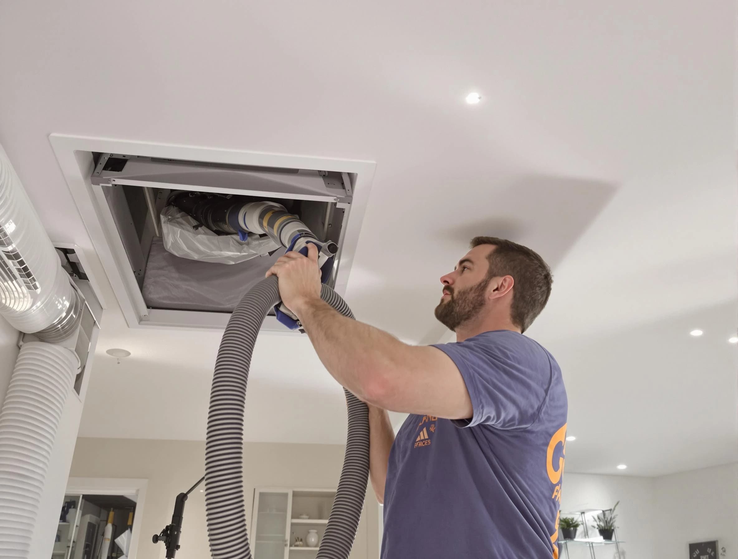 Precision indoor duct cleaning by Franklin Air Duct Cleaning in Franklin