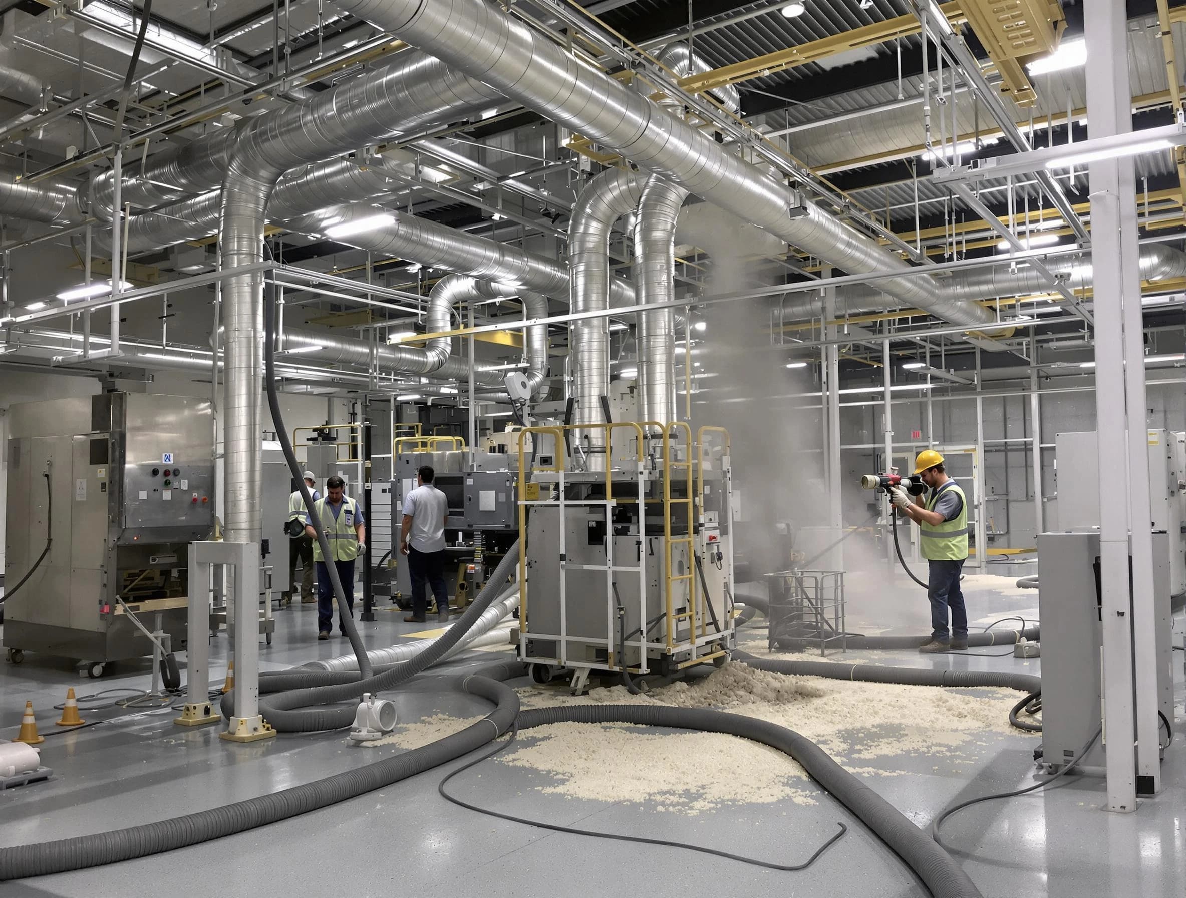 Heavy-duty industrial duct cleaning by Franklin Air Duct Cleaning in Franklin