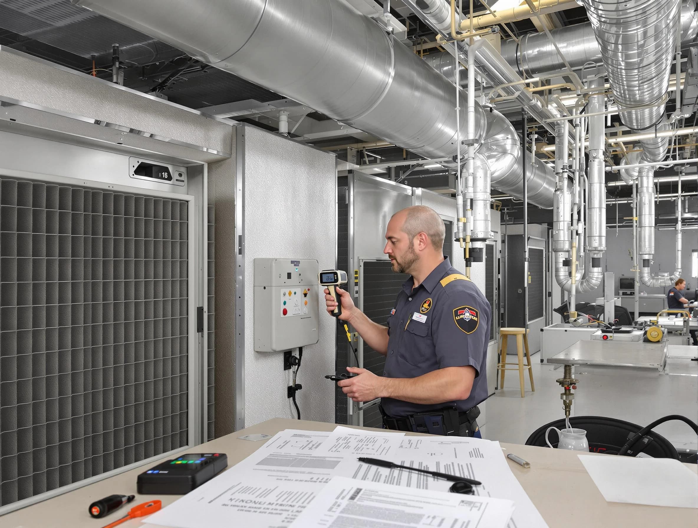 Professional filter system inspection by Franklin Air Duct Cleaning in Franklin