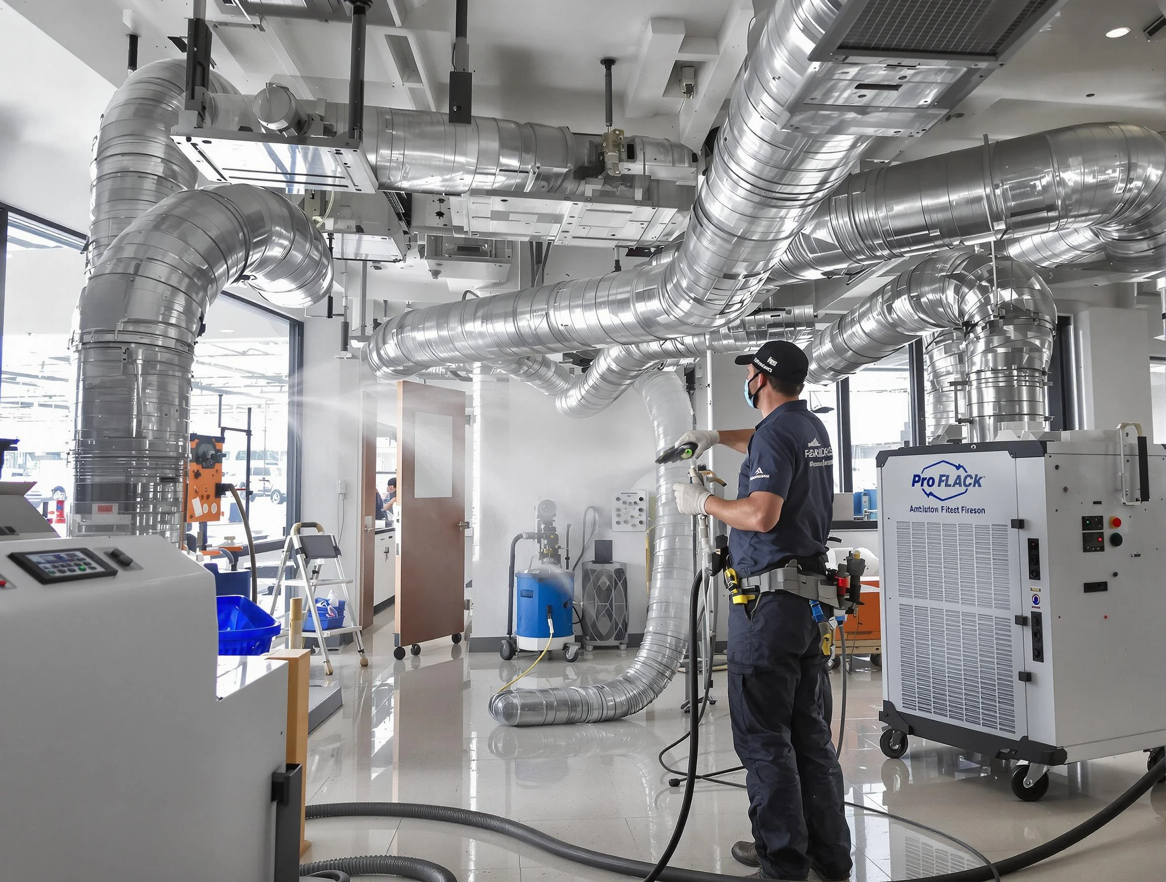 Negative Pressure Air Duct Cleaning in Franklin