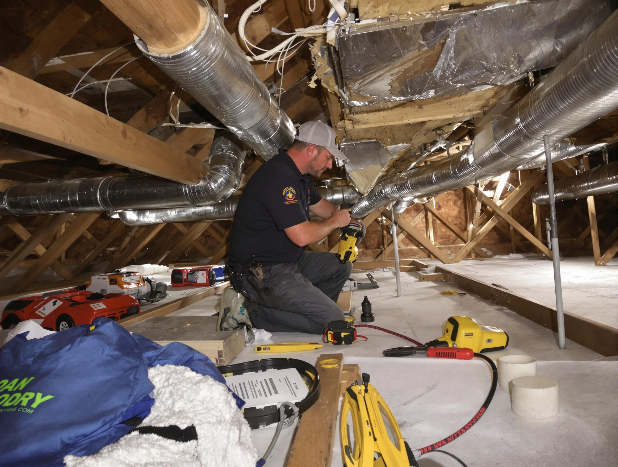 Professional air duct repair by Franklin Air Duct Cleaning in Franklin