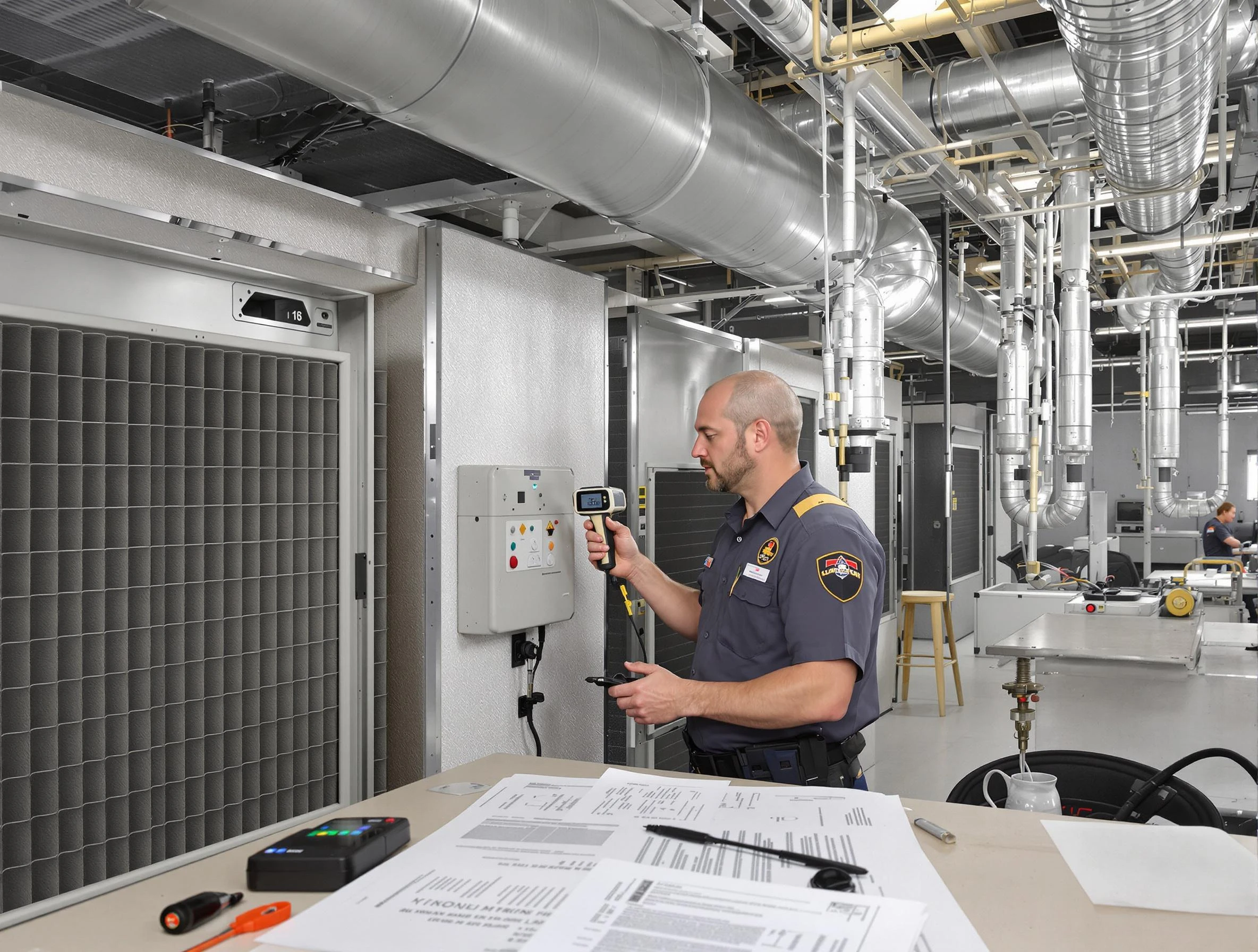 Professional filter system inspection by Franklin Air Duct Cleaning in Franklin