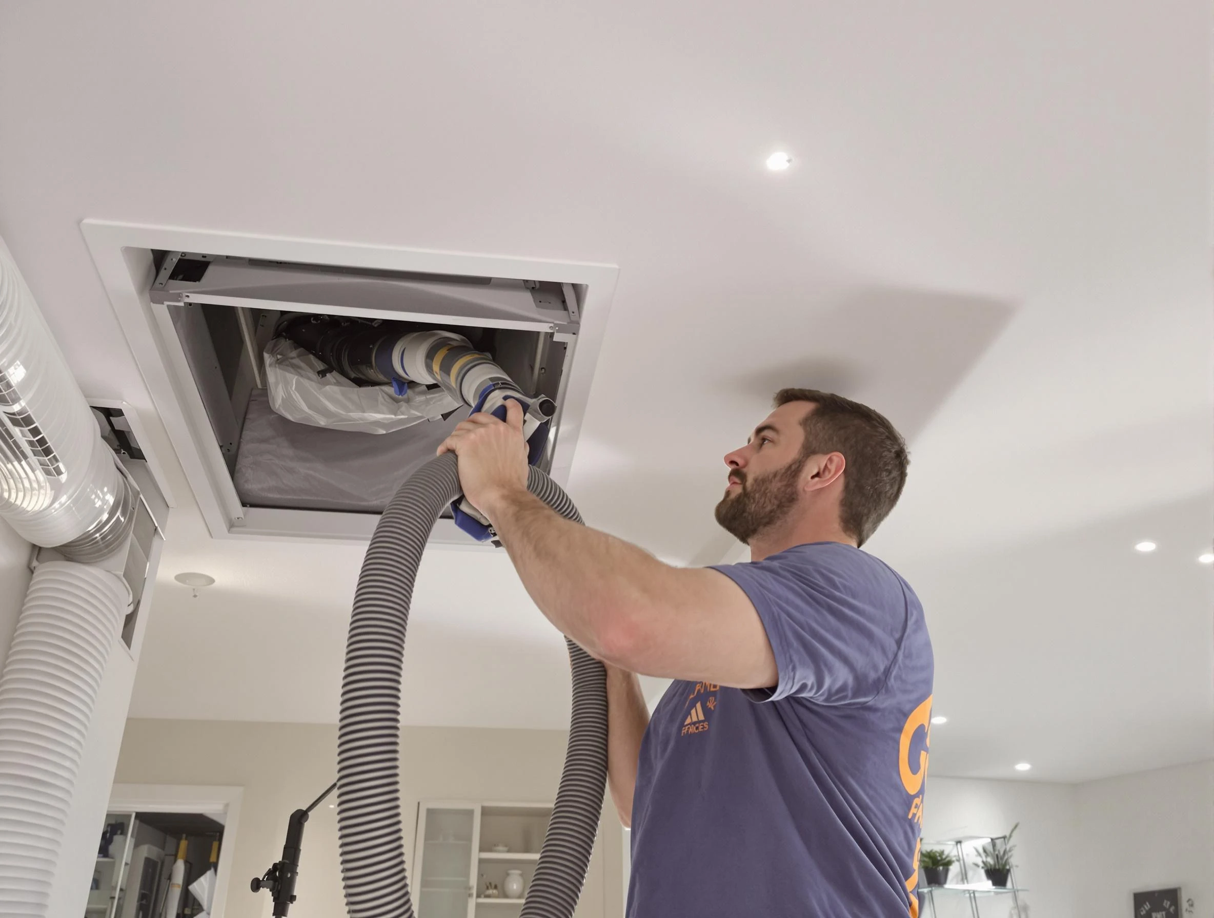 Precision indoor duct cleaning by Franklin Air Duct Cleaning in Franklin